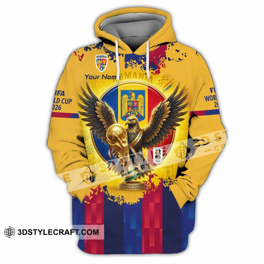 Unisex Shirt - Custom Romania World Cup 2026 3D Shirt style option 3