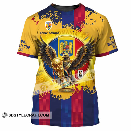 Unisex Shirt - Custom Romania World Cup 2026 3D Shirt style option 2