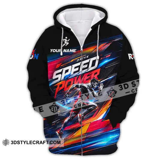 Unisex Shirt - Custom Run Drive Speed Power Shirt style option 3