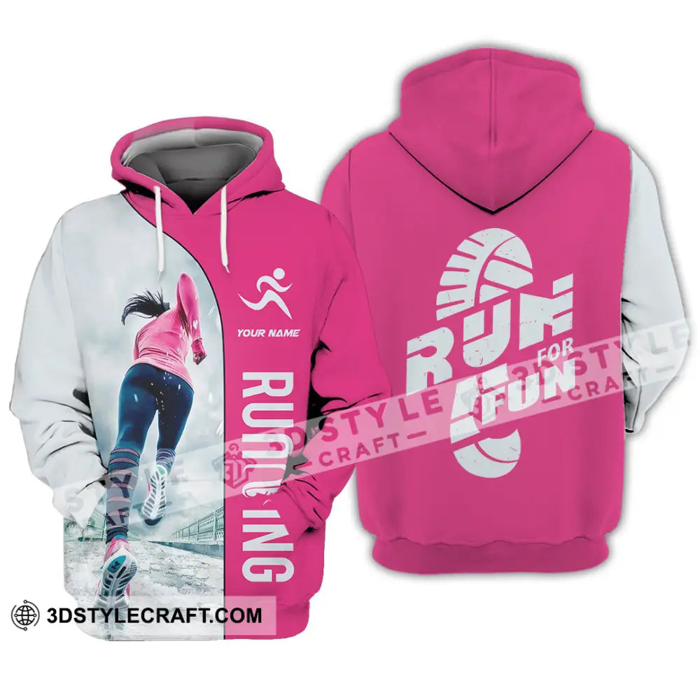 Unisex Shirt - Custom Run For Fun Running Lover Sport Shirt Hoodie / S T-shirt