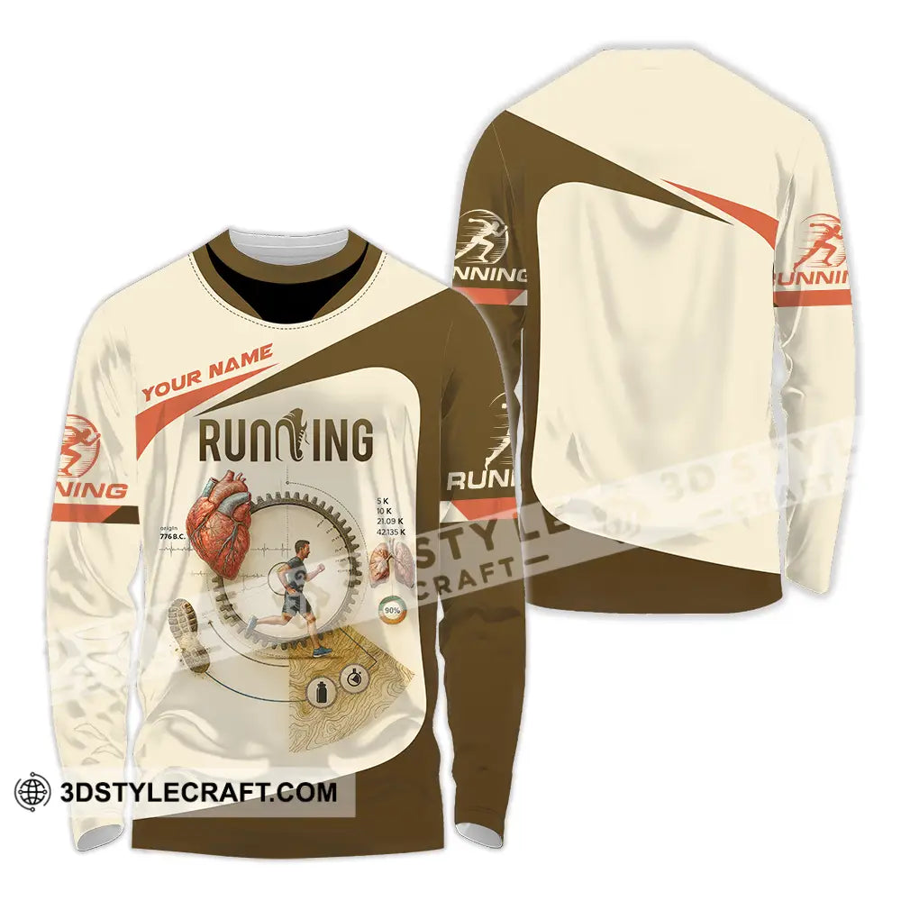 Unisex Shirt - Custom Run For Health Running Lover Shirt Long Sleeve Shirt / S T-shirt
