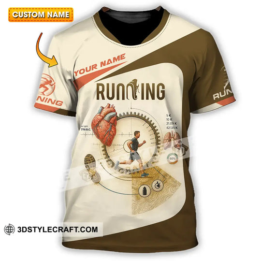 Unisex Shirt - Custom Run For Health, Running Lover Shirt style option 1