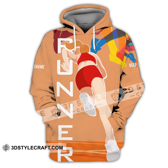 Unisex Shirt - Custom Runner, Keep Running 3D Shirt style option 3