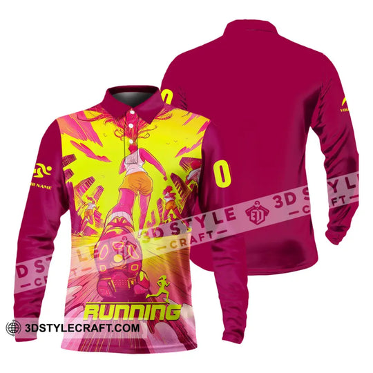 Unisex Shirt - Custom Running 3D Shirt style option 4