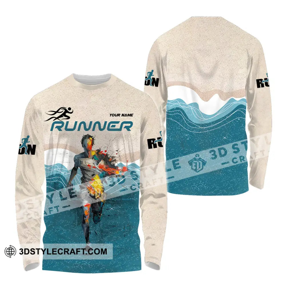 Unisex Shirt - Custom Running 3D Shirt - Long Sleeve Shirt / S - T-shirt