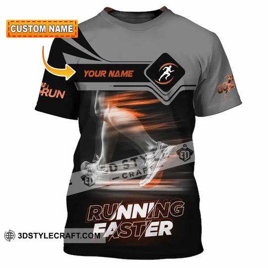 Unisex Shirt - Custom Running Faster 3D Shirt style option 1