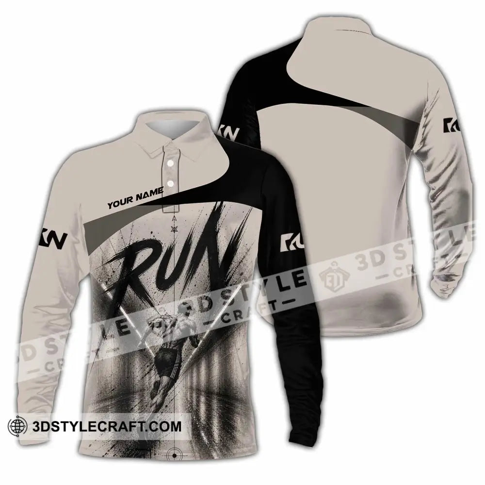 Unisex Shirt - Custom Running Shirt - Long Sleeve Polo / S - T-shirt