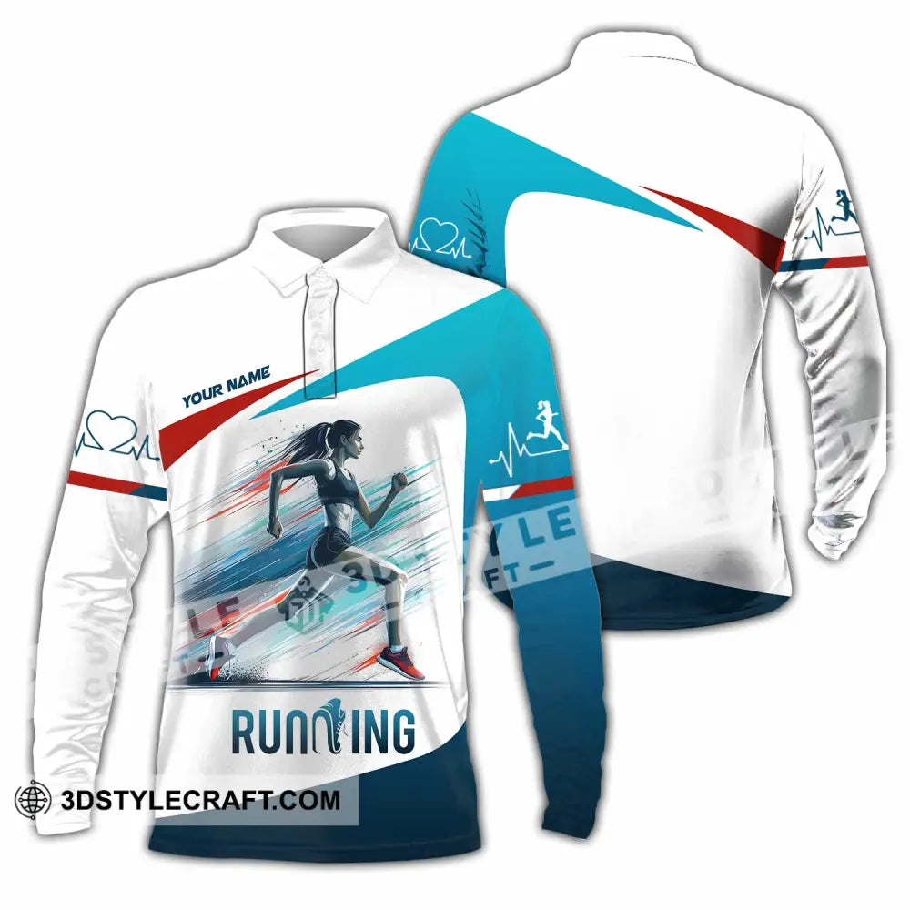 Unisex Shirt Custom Running Shirt Long Sleeve Polo / S T shirt