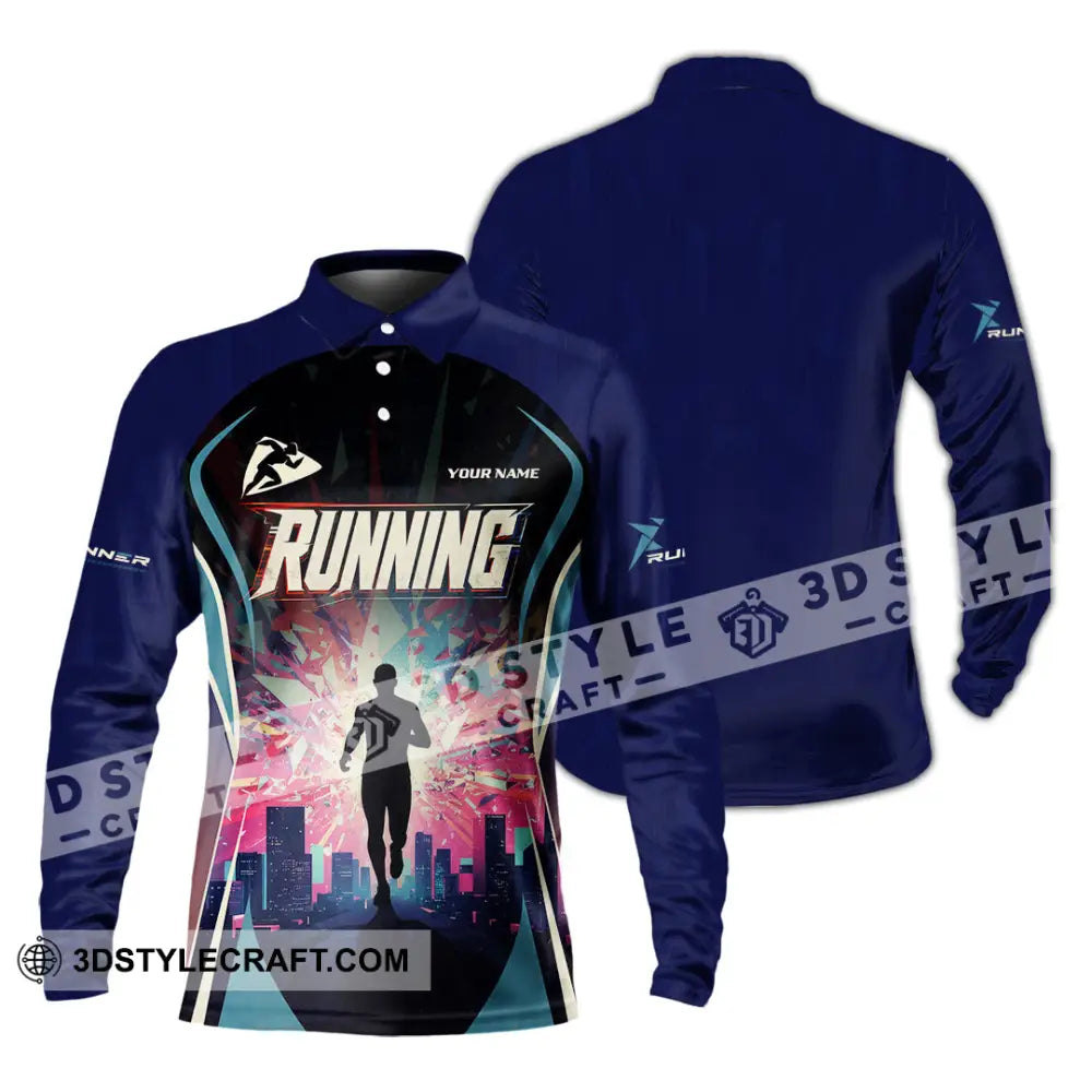 Unisex Shirt - Custom Running Shirt - Long Sleeve Polo / S - T-shirt
