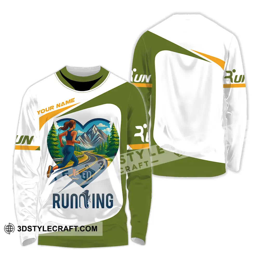 Unisex Shirt - Custom Running Lover Shirt Long Sleeve Shirt / S T-shirt