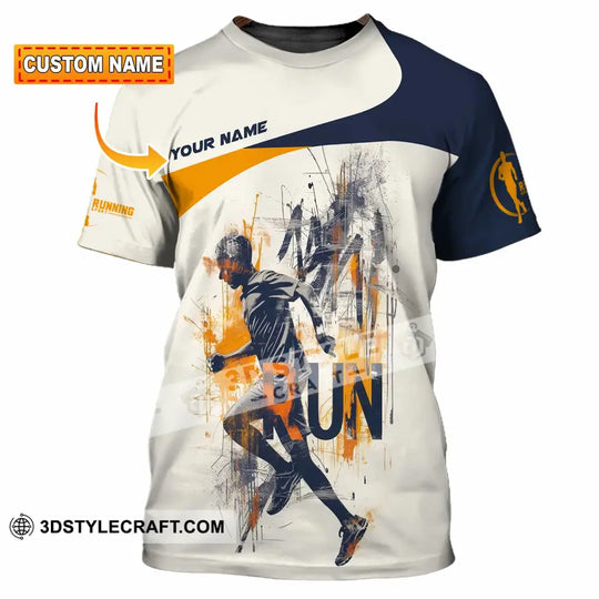 Unisex Shirt - Custom Running Never Give Up 3D Shirt style option 1