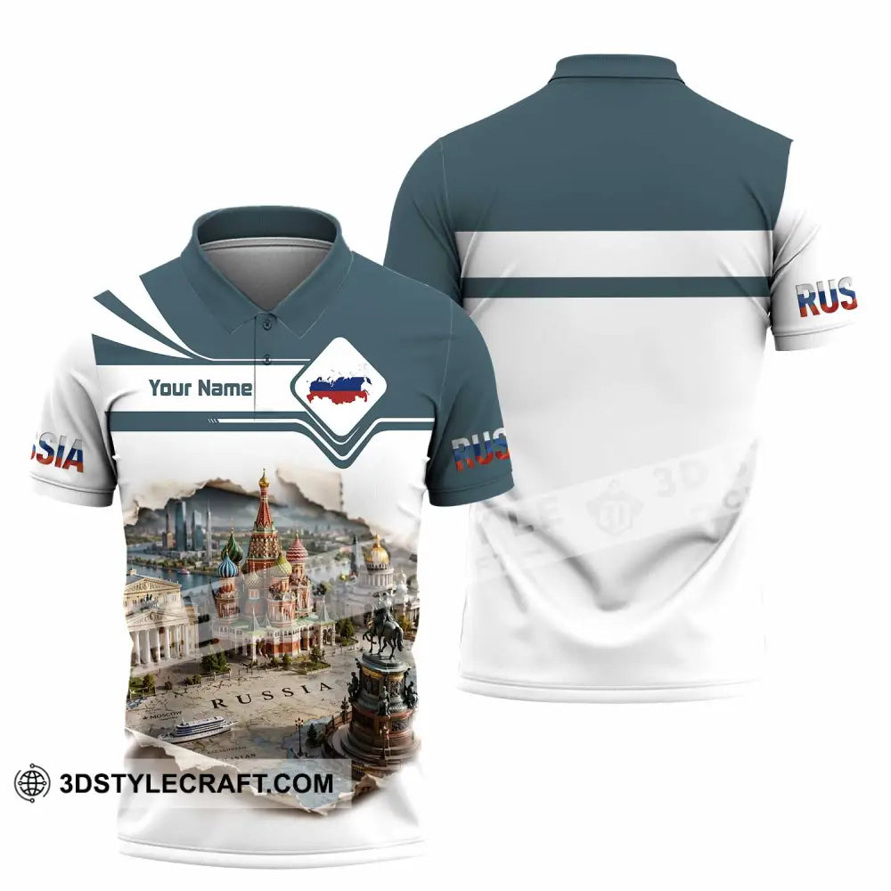 Unisex Shirt - Custom Russia Shirt - Polo Shirt / S - T-shirt