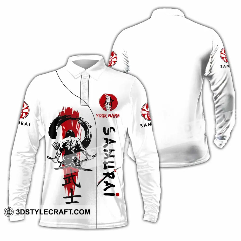 Unisex Shirt - Custom Samurai Shirt Long Sleeve Polo / S T-shirt