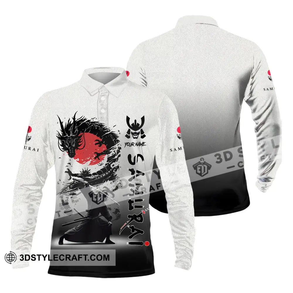 Unisex Shirt Custom Samurai Shirt Long Sleeve Polo / S T shirt