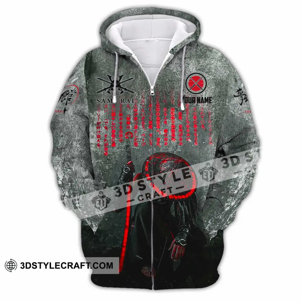 Unisex Shirt - Custom Samurai Shirt Zipper Hoodie / S T-shirt