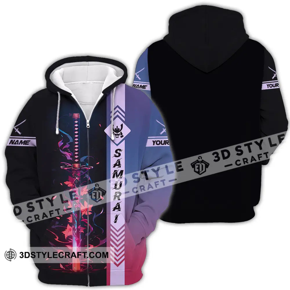 Unisex Shirt - Custom Samurai Shirt Zipper Hoodie / S T-shirt