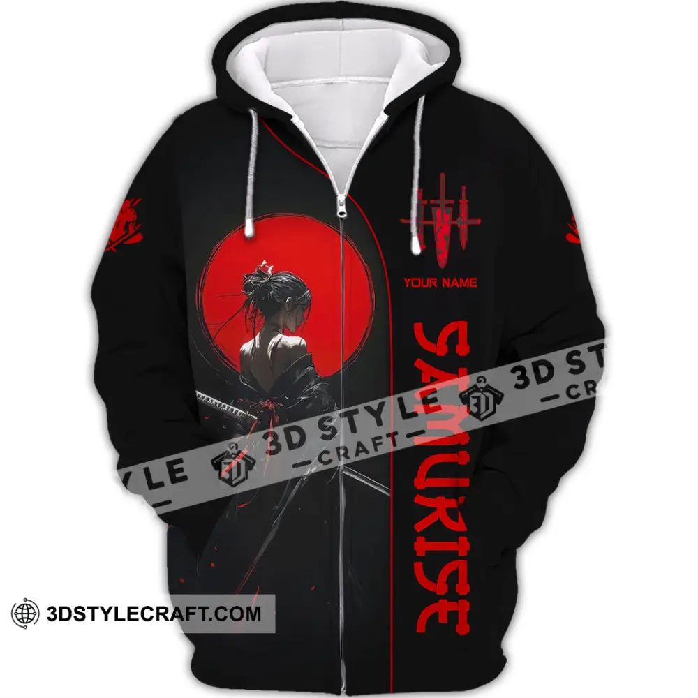 Unisex Shirt - Custom Samurai Shirt Zipper Hoodie / S T-shirt