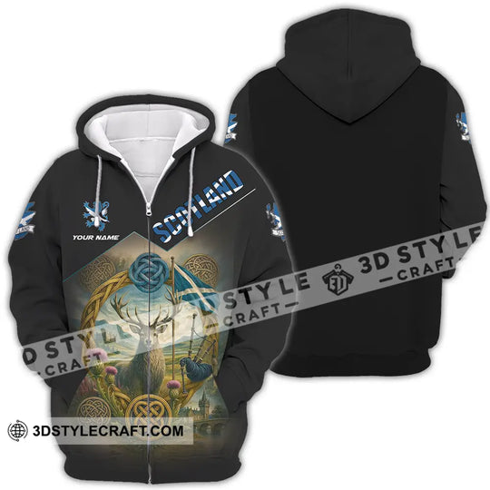 Unisex Shirt - Custom Scotland 3D Shirt style option 4