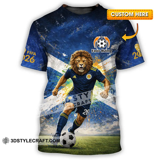 Unisex Shirt - Custom Scotland Fifa World Cup 2026 3D Shirt T-shirt