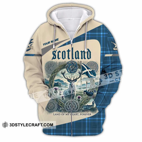 Unisex Shirt - Custom Scotland Land Of My Heart Forever 3D Shirt style option 3