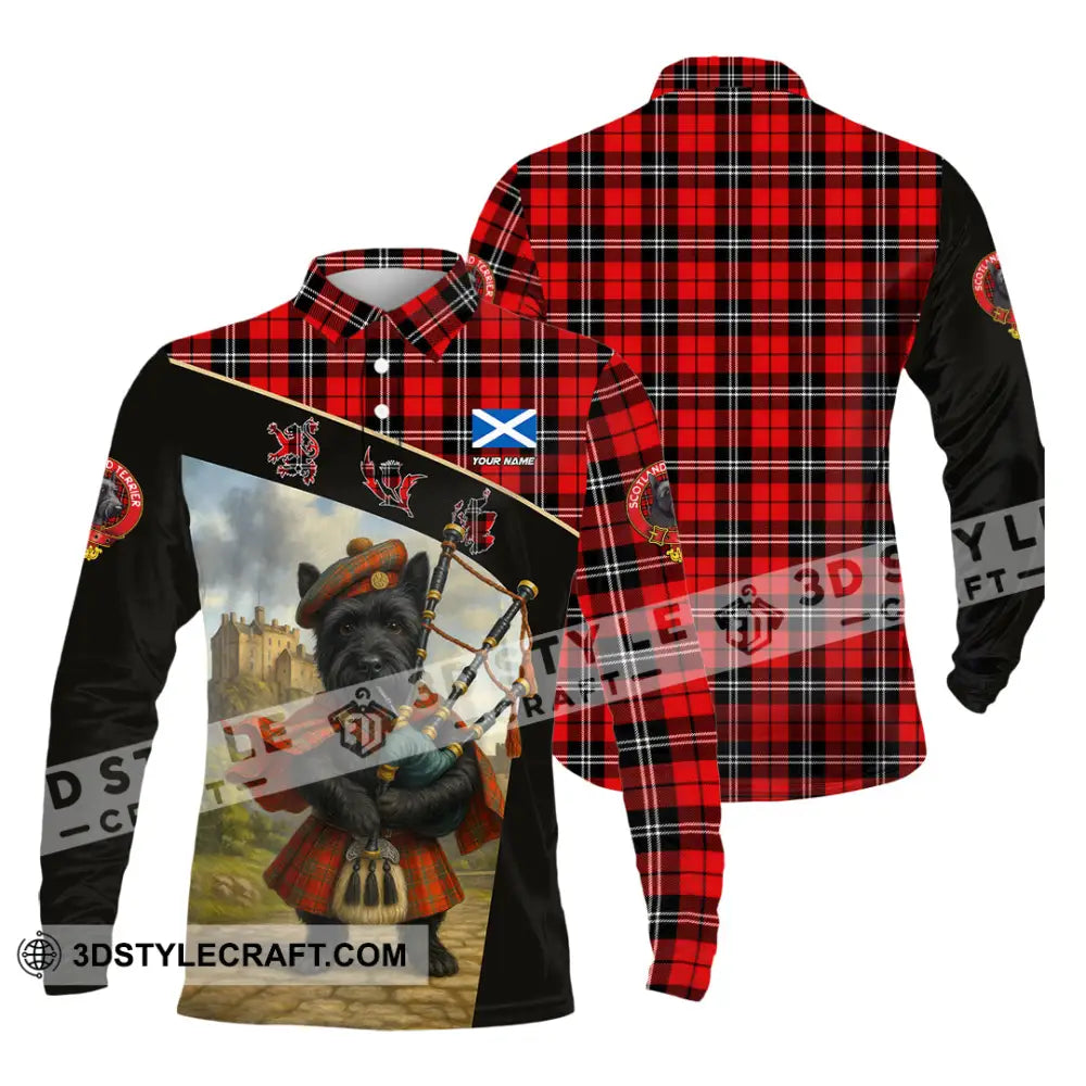 Unisex Shirt - Custom Scotland Shirt Long Sleeve Polo / S T-shirt
