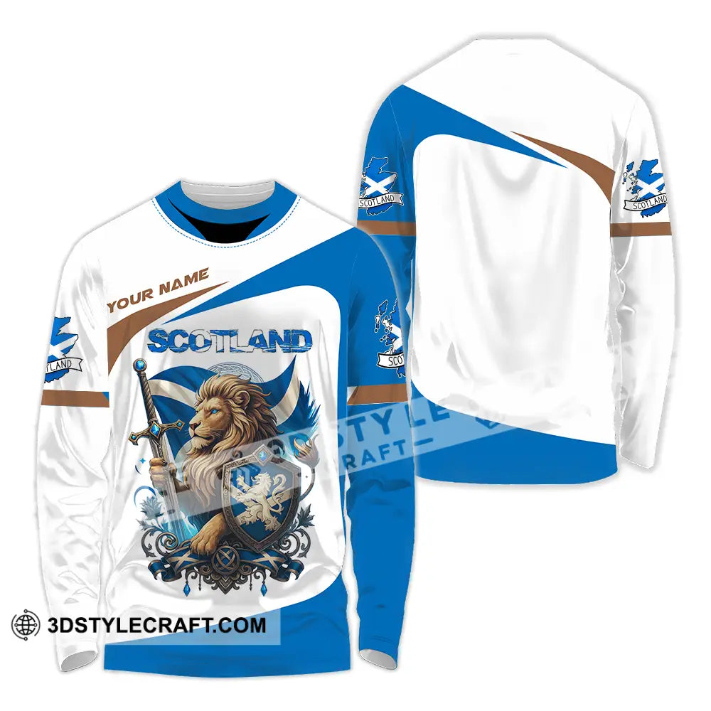 Unisex Shirt - Custom Scotland Shirt Long Sleeve Shirt / S T-shirt