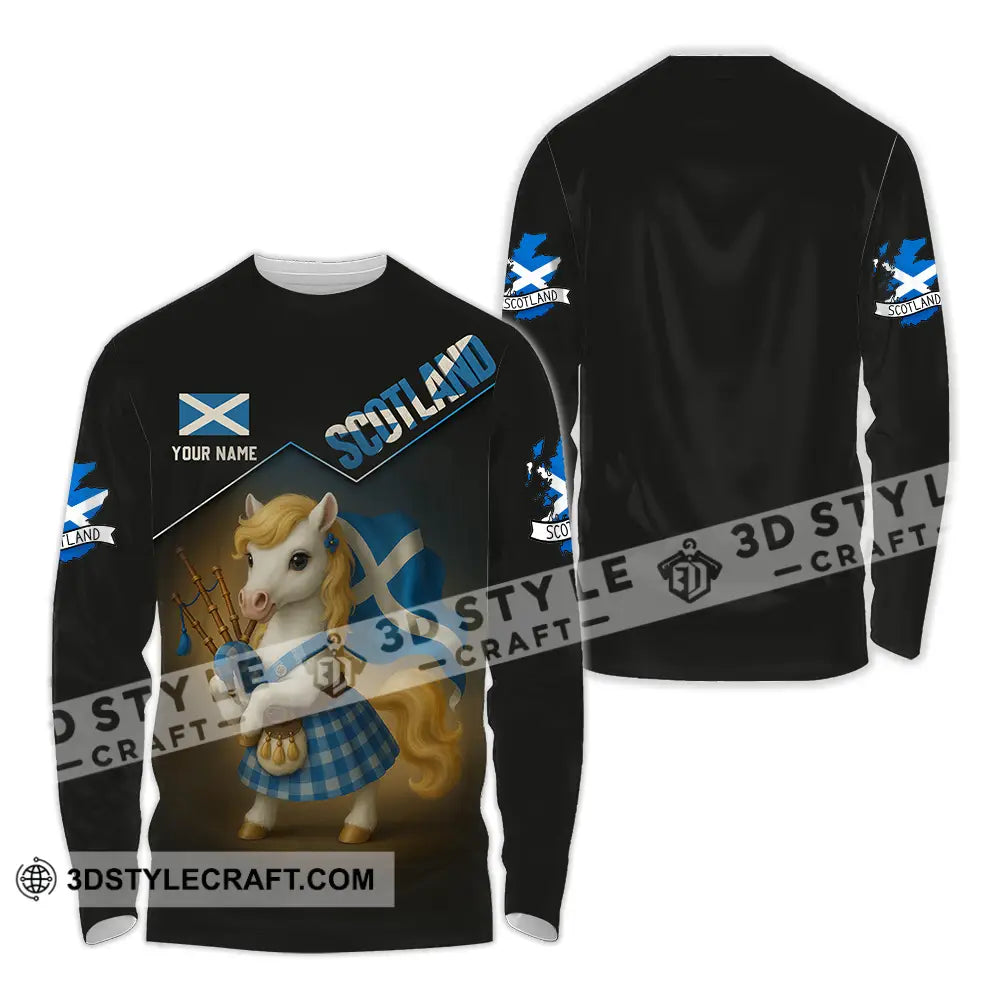 Unisex Shirt - Custom Scotland Shirt Long Sleeve Shirt / S T-shirt