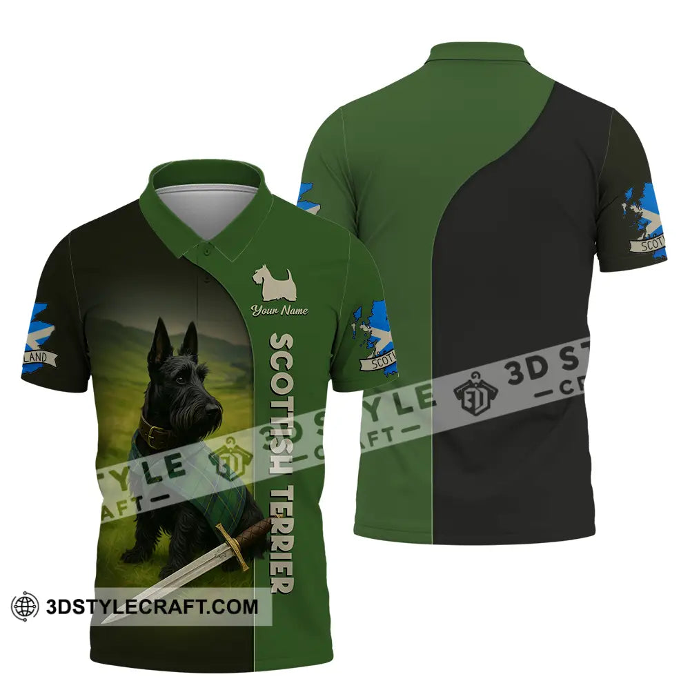 Unisex Shirt - Custom Scotland Terrier Pet Lover Shirt Polo Shirt / S T-shirt