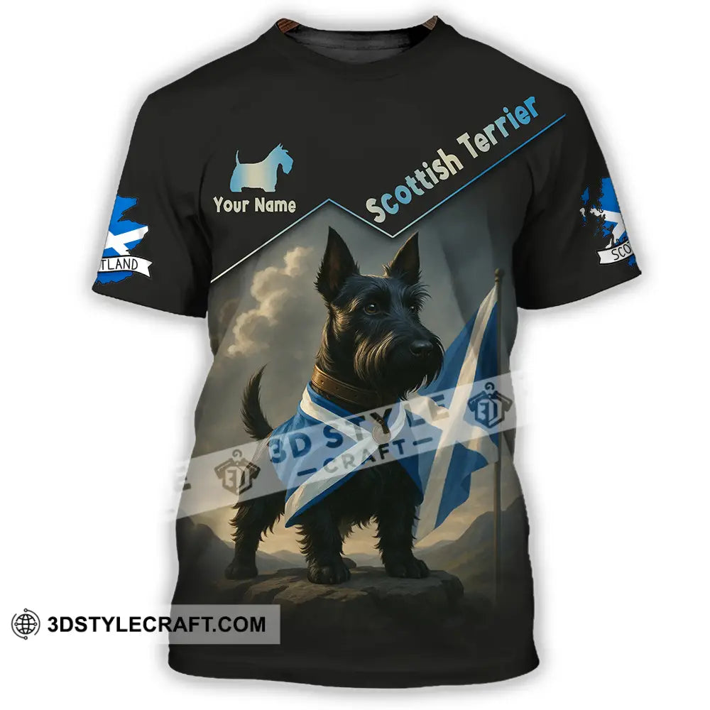 Unisex Shirt - Custom Scotland Terrier Pet Lover Shirt T-Shirt / S T-shirt