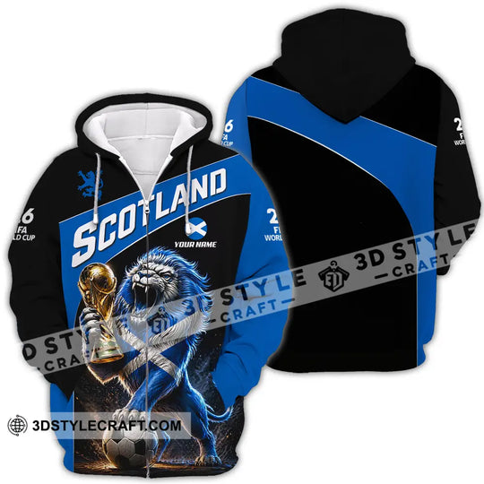 Unisex Shirt - Custom Scotland World Cup 2026 3D Shirt style option 2