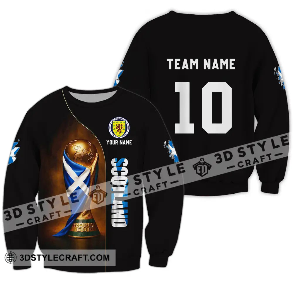 Unisex Shirt - Custom Scotland World Cup 3D Shirt Long Sleeve / S T-shirt