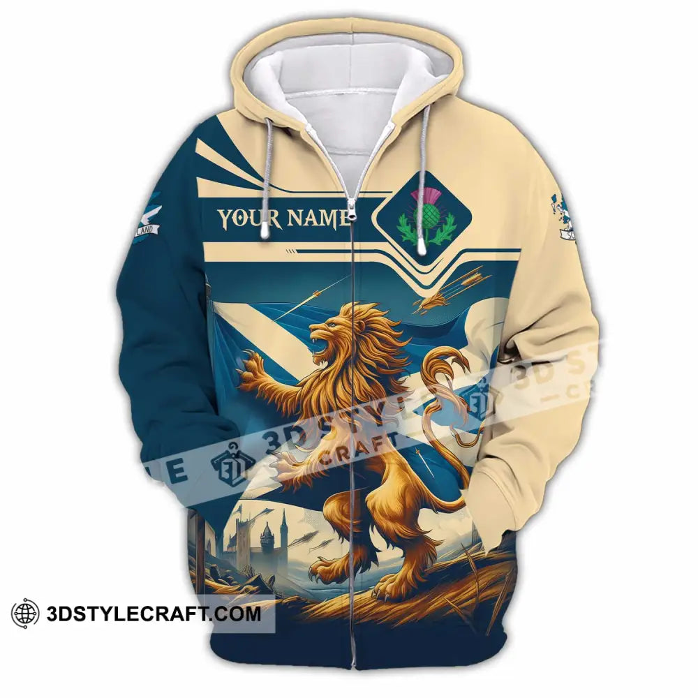Unisex Shirt - Custom Scotland Shirt Zipper Hoodie / S T-shirt