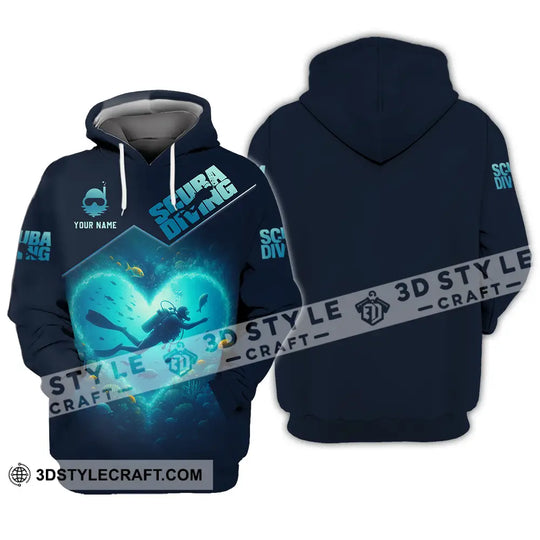 Unisex Shirt - Custom Scuba Diving 3D Shirt style option 3