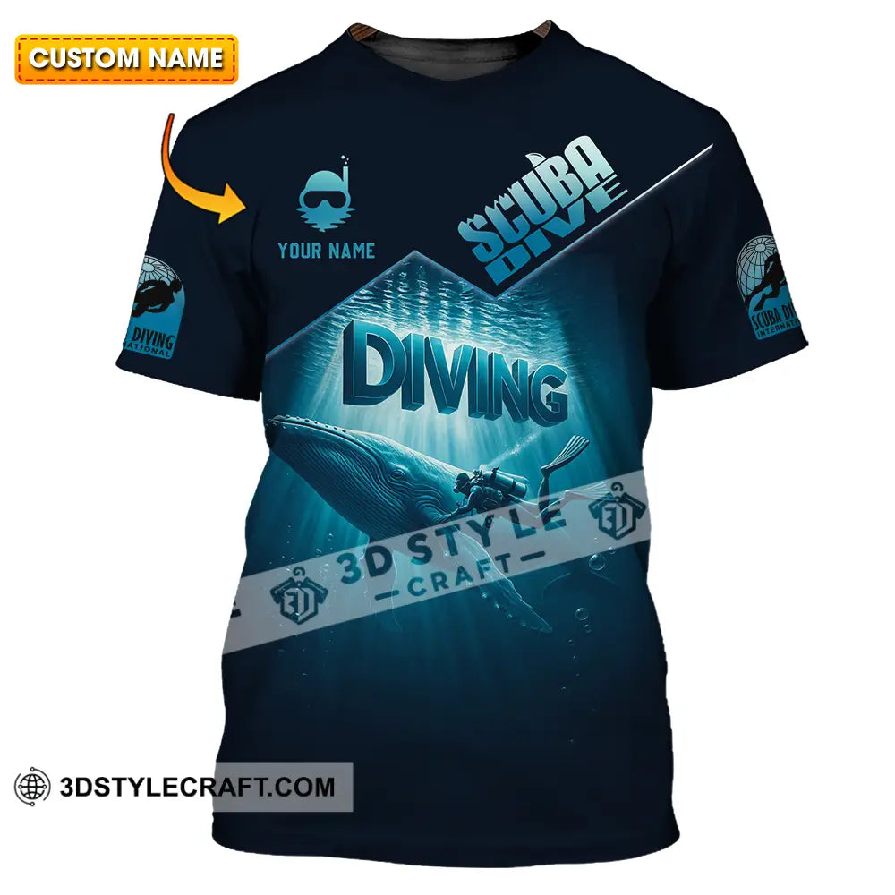 Unisex Shirt - Custom Scuba Diving 3D Shirt T-shirt