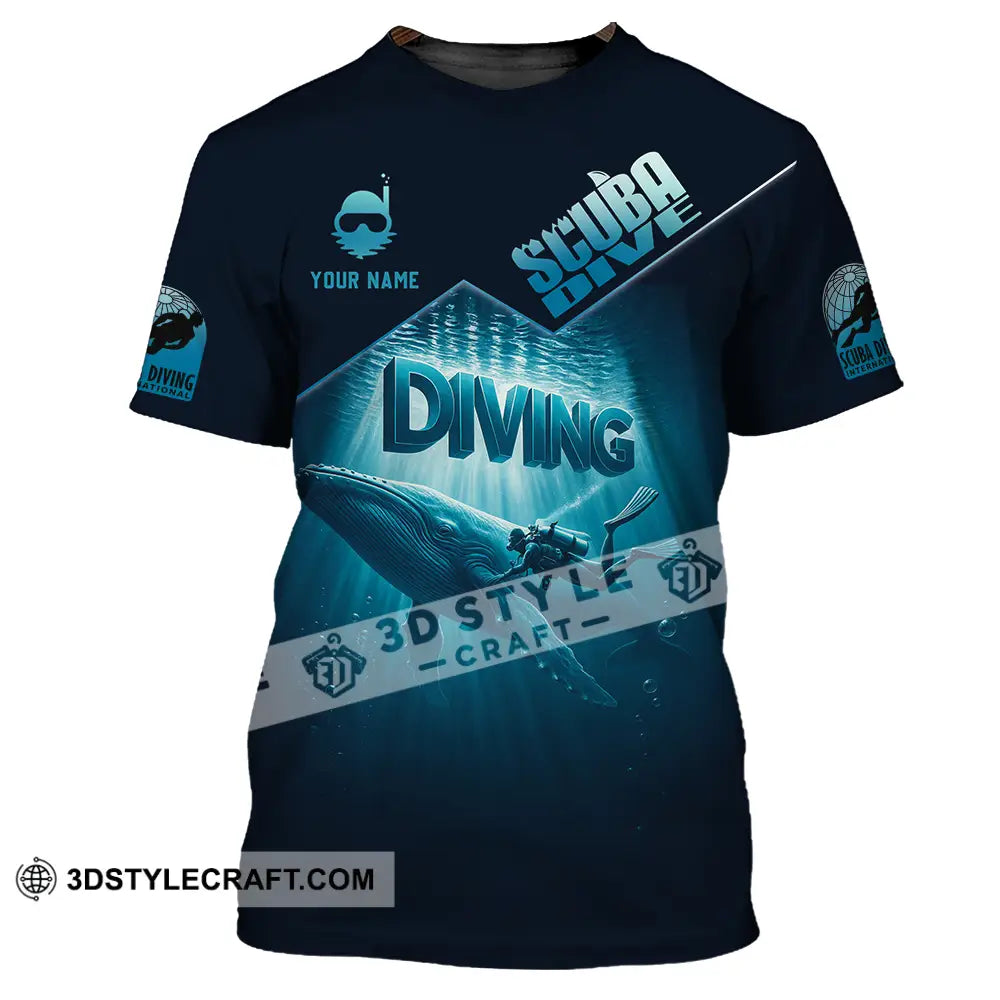 Unisex Shirt - Custom Scuba Diving 3D Shirt T-Shirt / S T-shirt