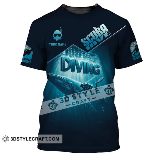 Unisex Shirt - Custom Scuba Diving 3D Shirt T-Shirt / S T-shirt