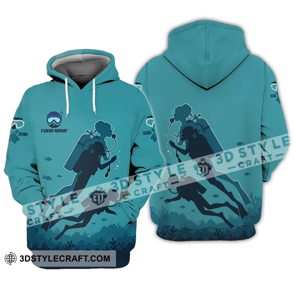 Unisex Shirt - Custom Scuba Diving Shirt Hoodie / S T-shirt