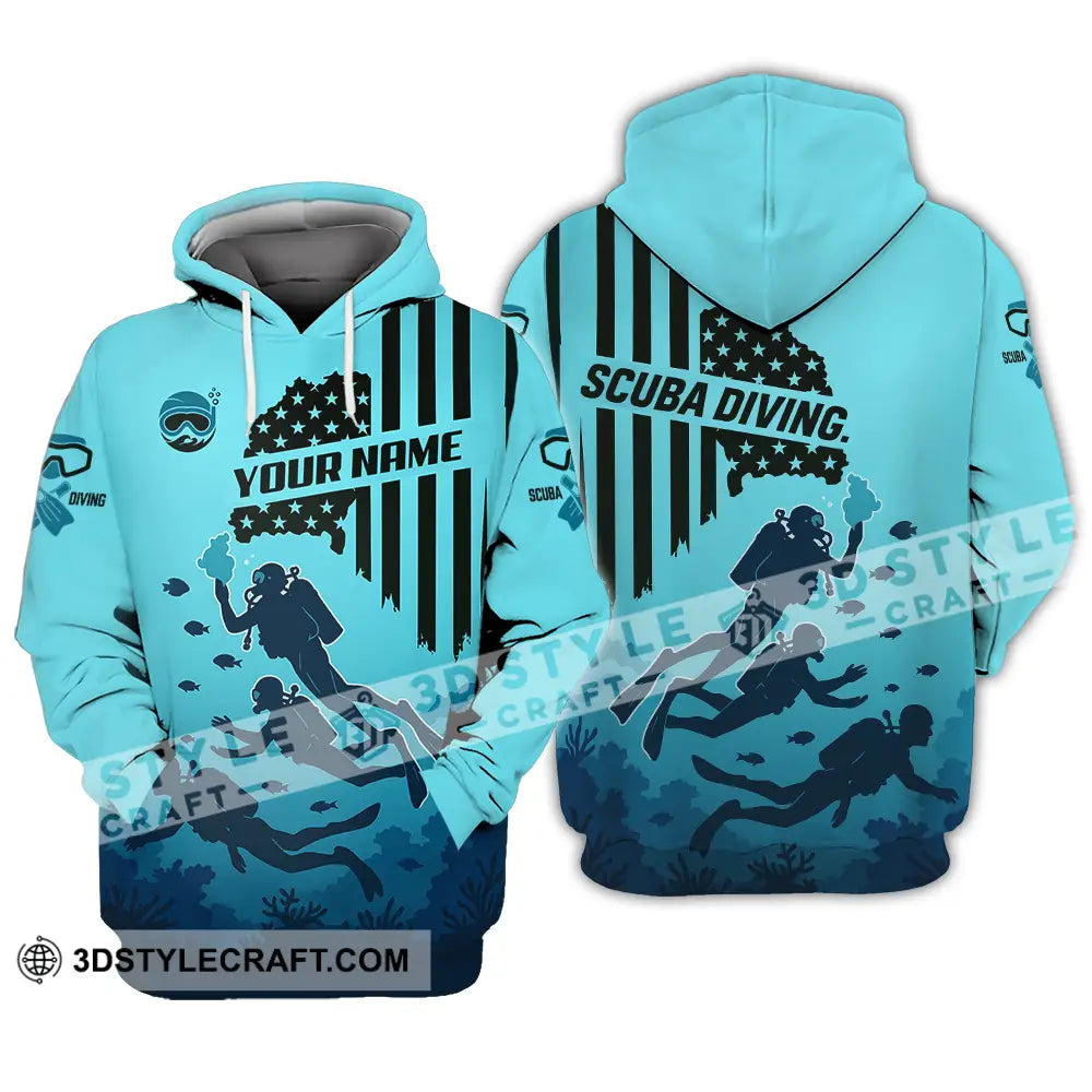 Unisex Shirt - Custom Scuba Diving Shirt Hoodie / S T-shirt