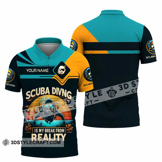 Unisex Shirt - Custom Scuba Diving Is My Break From Reality Shirt style option 2