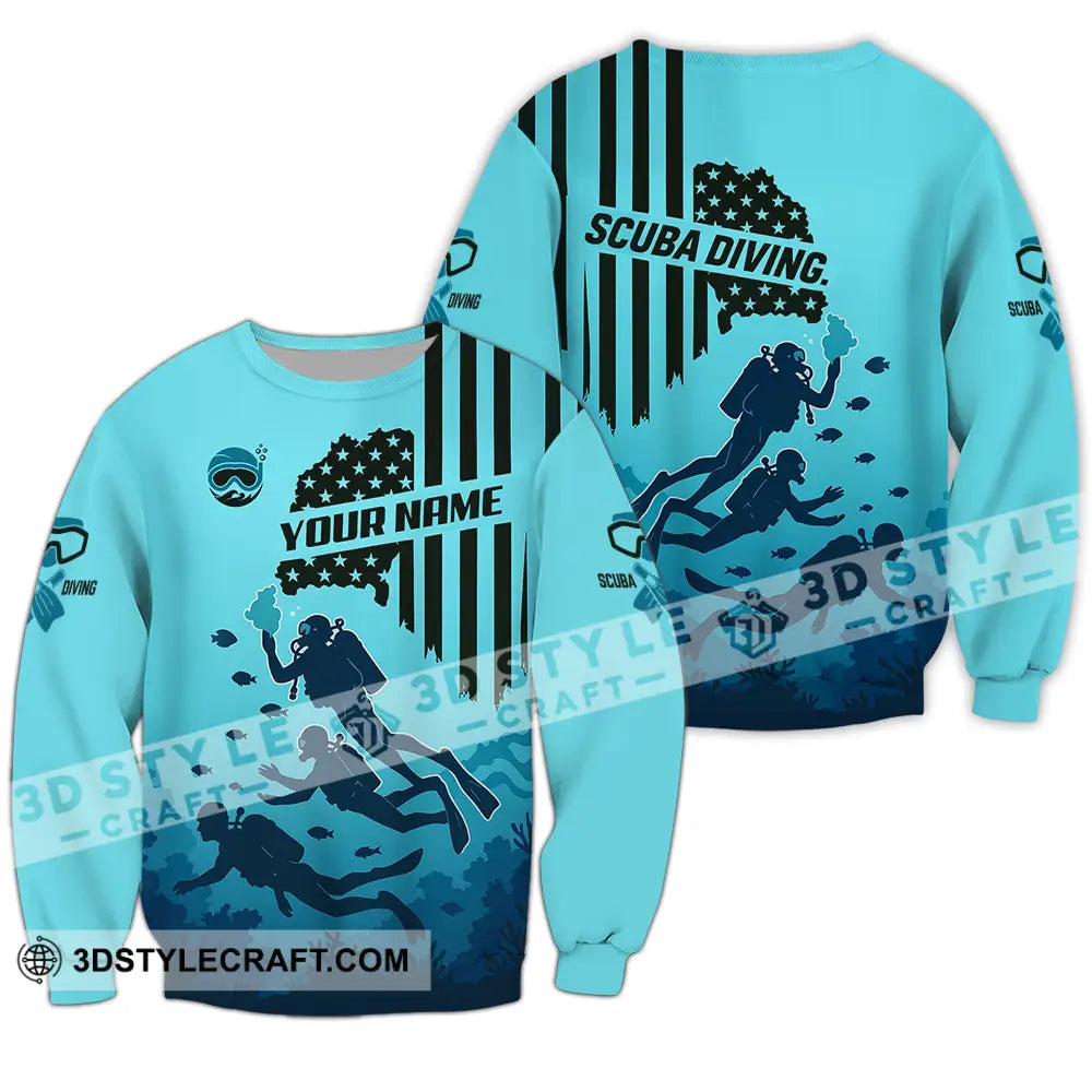 Unisex Shirt - Custom Scuba Diving Shirt Long Sleeve / S T-shirt
