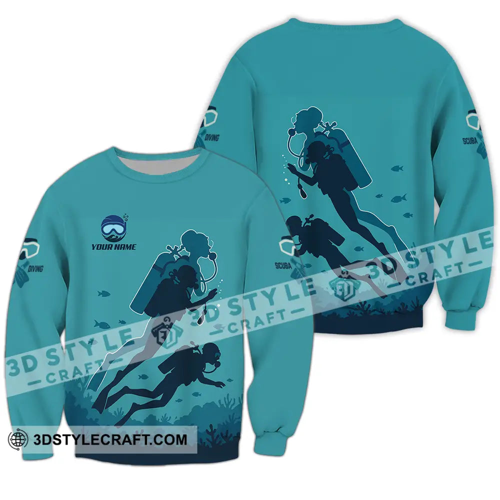 Unisex Shirt - Custom Scuba Diving Shirt Long Sleeve / S T-shirt