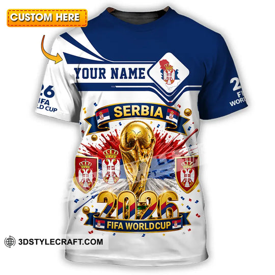 Unisex Shirt - Custom Serbia World Cup 2026 Shirt style option 1