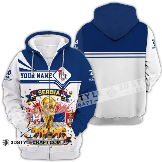 Unisex Shirt - Custom Serbia World Cup 2026 Shirt style option 4