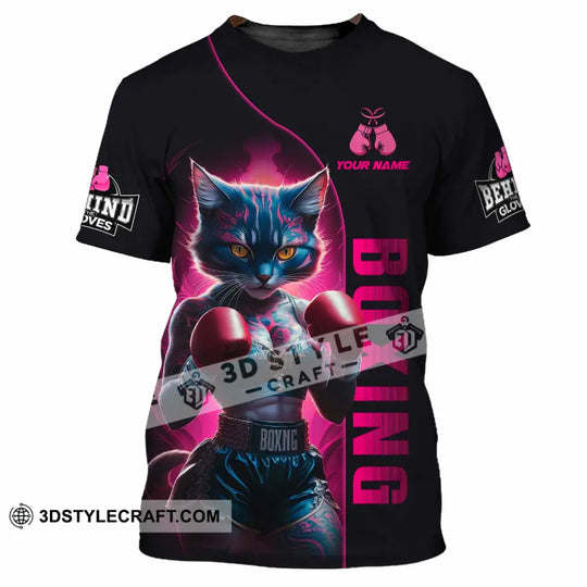 Unisex Shirt - Custom Sexy Boxing Cat, Boxing Lover Shirt style option 2