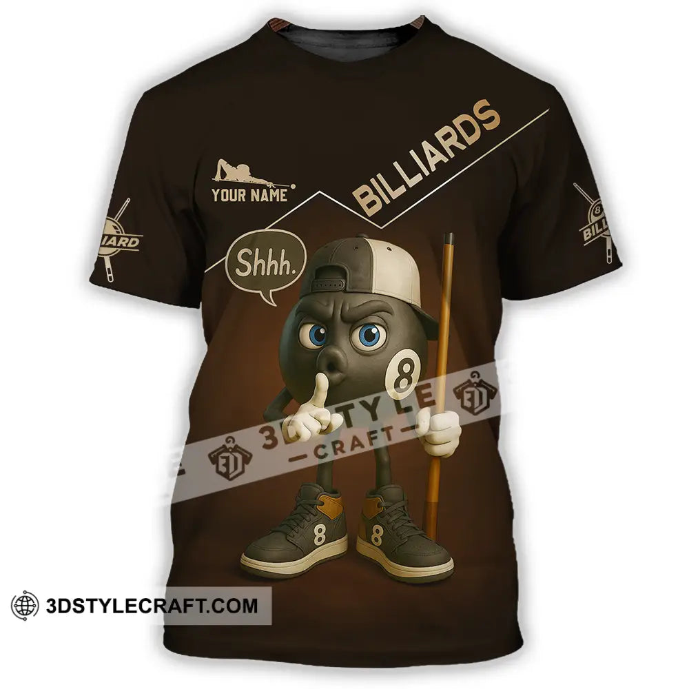 Unisex Shirt - Custom Shhh Billiards Shirt T-Shirt / S T-shirt
