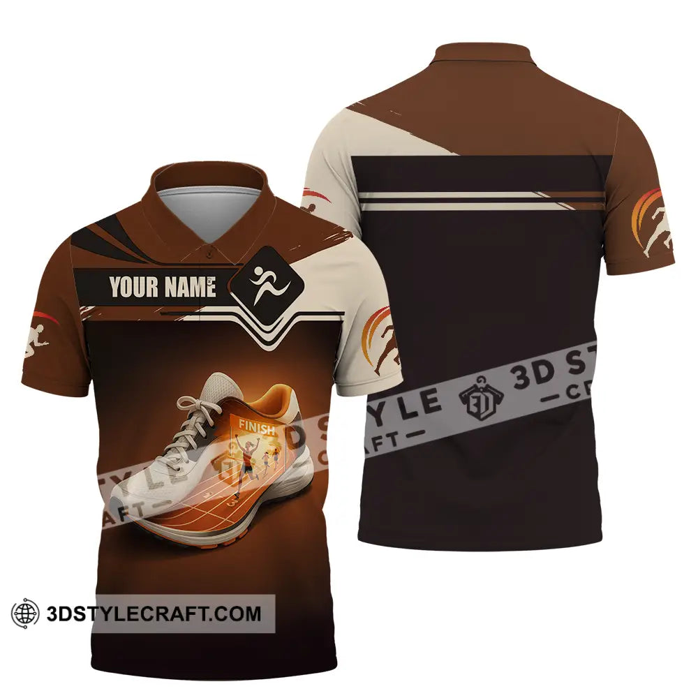 Unisex Shirt - Custom Shoes Of Champion Runner Running Sporty Shirt Polo Shirt / S T-shirt