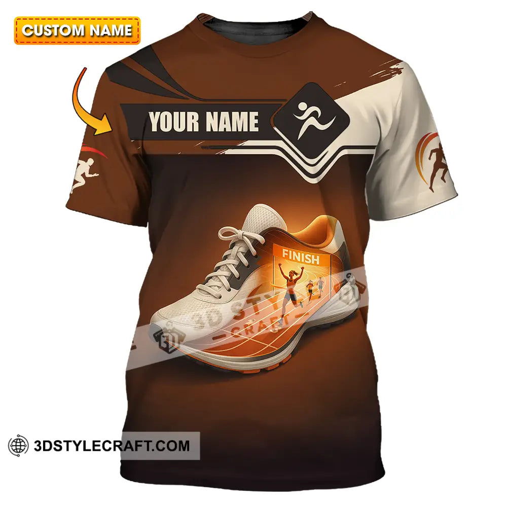 Unisex Shirt - Custom Shoes Of Champion Runner Running Sporty Shirt T-shirt