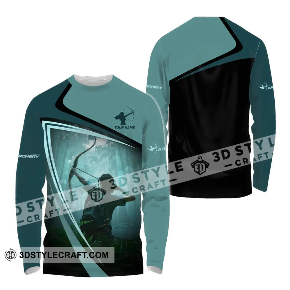 Unisex Shirt - Custom Shooting Archery Player Shirt Long Sleeve Shirt / S T-shirt