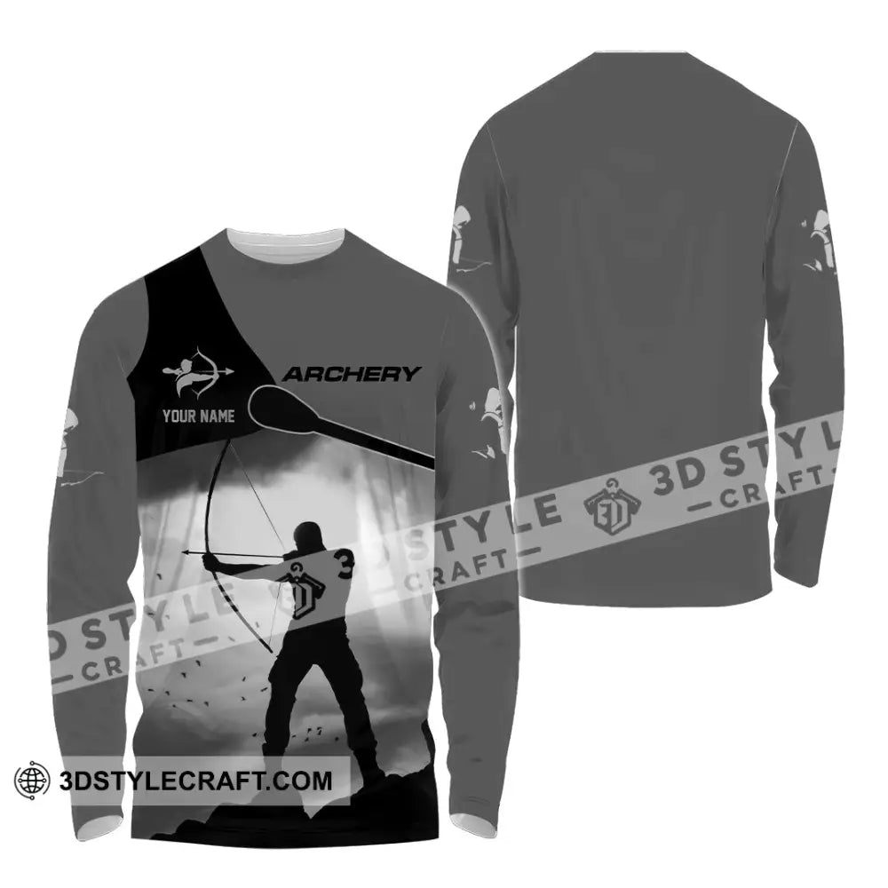 Unisex Shirt - Custom Shooting Archery Player Shirt Long Sleeve Shirt / S T-shirt