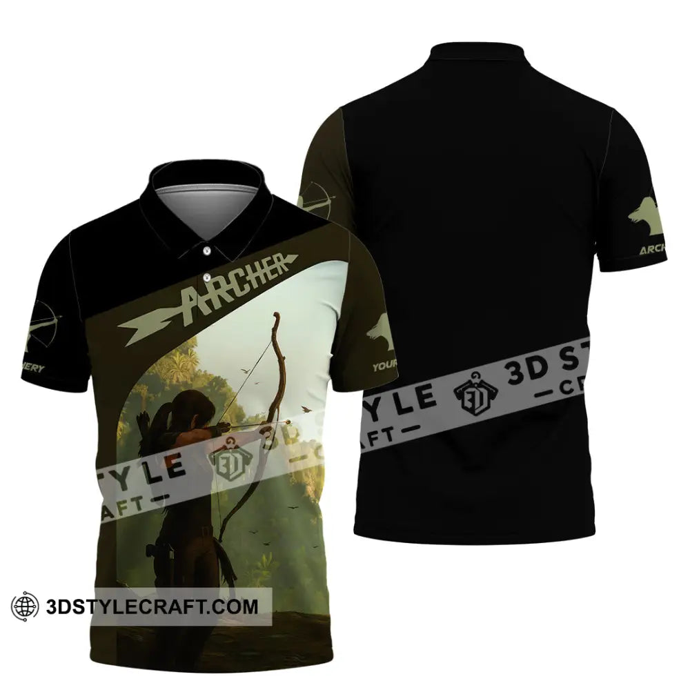 Unisex Shirt - Custom Shooting Archery Player Shirt Polo Shirt / S T-shirt